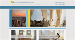 Desktop Screenshot of manhattanshades.com